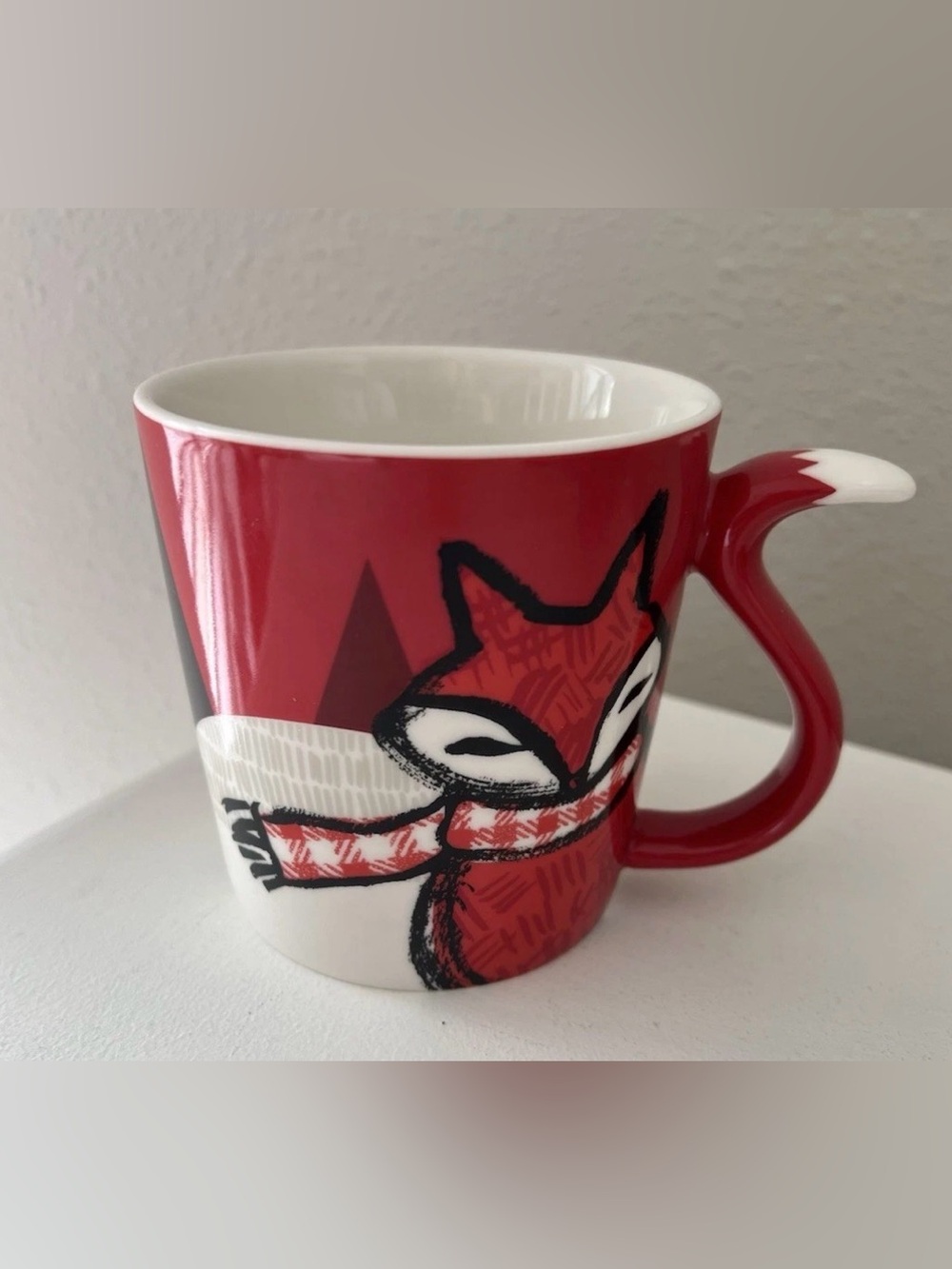 Like new 12 oz Starbucks Christmas Fox Mug